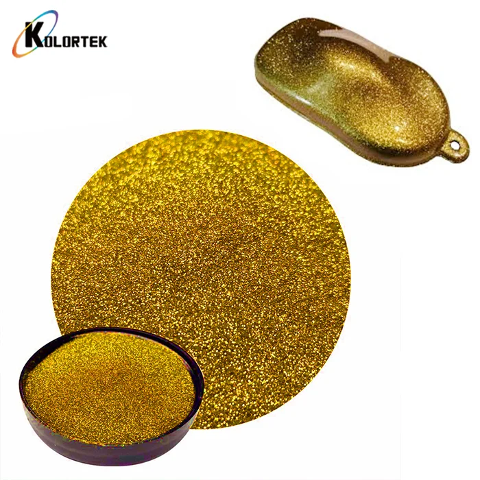 Custom finish powder coating metal flakes car paint metal flake glitter