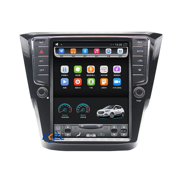 For Volkswagen VW Magotan 2017-2018 Android Radio Multimedia Car Cassette Recorder Stereo Player Tesla GPS Navi Head Unit