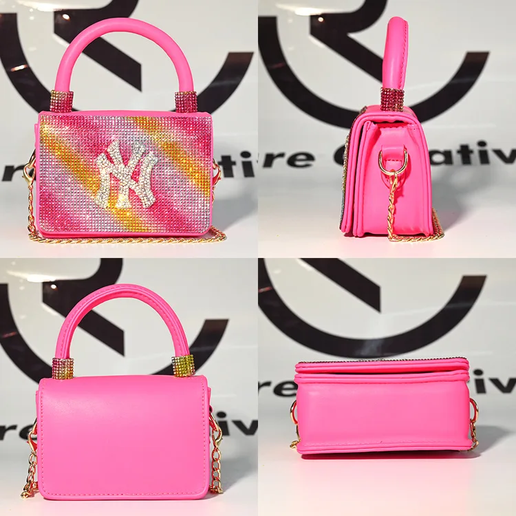 
2021 Luxury fashion famous designer brands ny purse and hat handbags matching ny hat and purse set NY bag set 