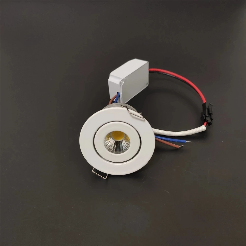 Modern 3W 1W Dimmable Spot Light Recessed AC85-265V Commercial Showcase Adjustable Ceiling Lamp Aluminium Led Mini DownLight