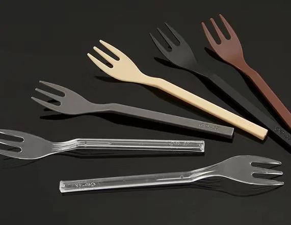 disposable PS 2.5g mini plastic fork for dessert