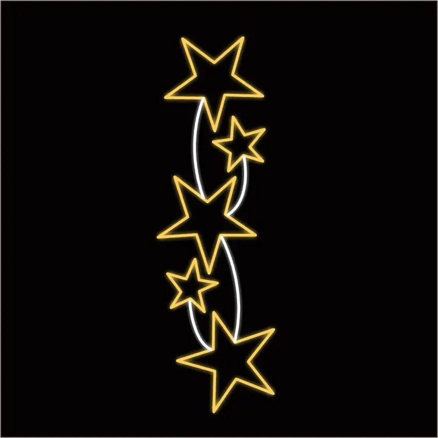 2019 New Xmas Decoration Led Motif Light For Pole Christmas Decorative Outdoor Pole Street Motif