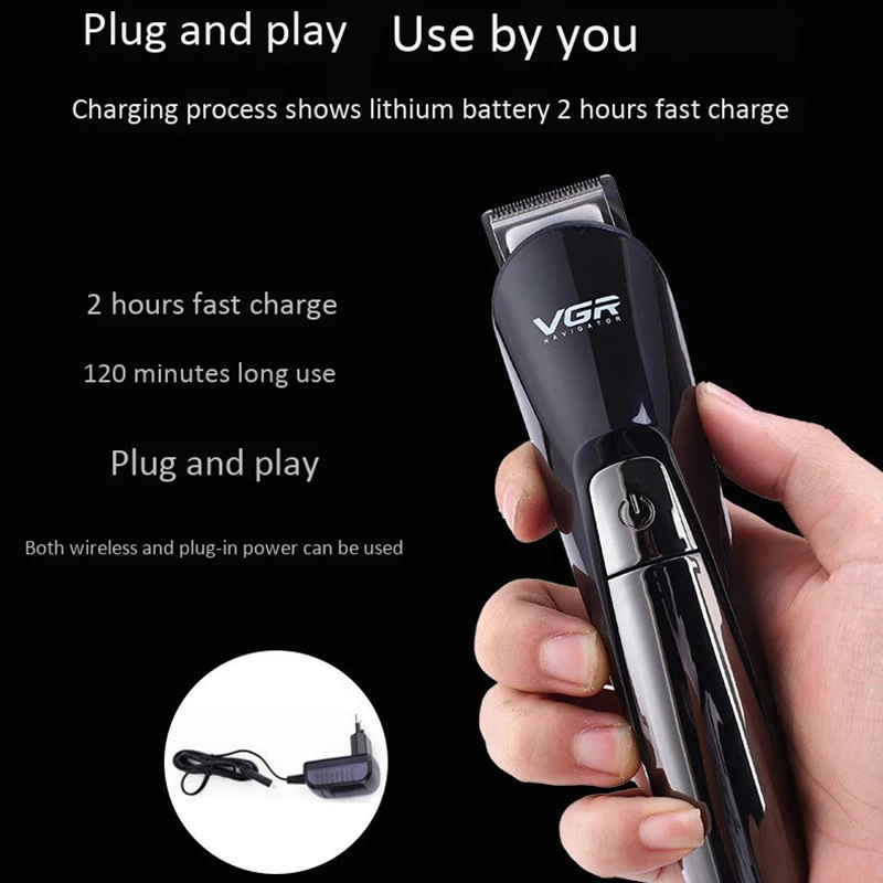 
VGR V-012 Professional 6 in 1 Multifunction Hair Clipper Hair Trimmer Electric Beard Trimmer Brush Rechargeable Hair Trimmer Cut 