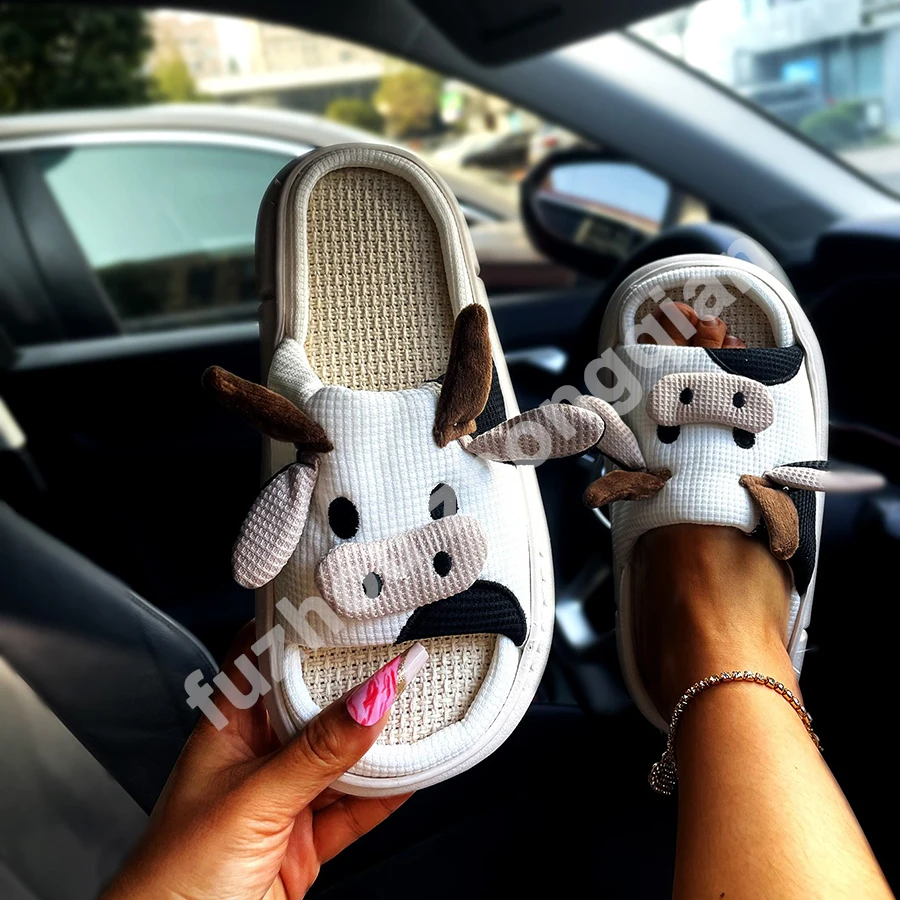 Летние домашние мягкие льняные стельки