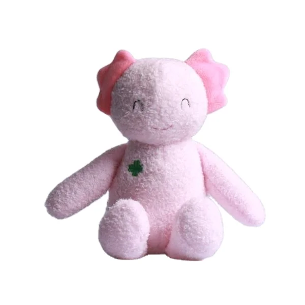 2024 wholesale high quality customized stuffed lucky sitting pink Axolotl Plush Toy as baby and adult birthday gifts