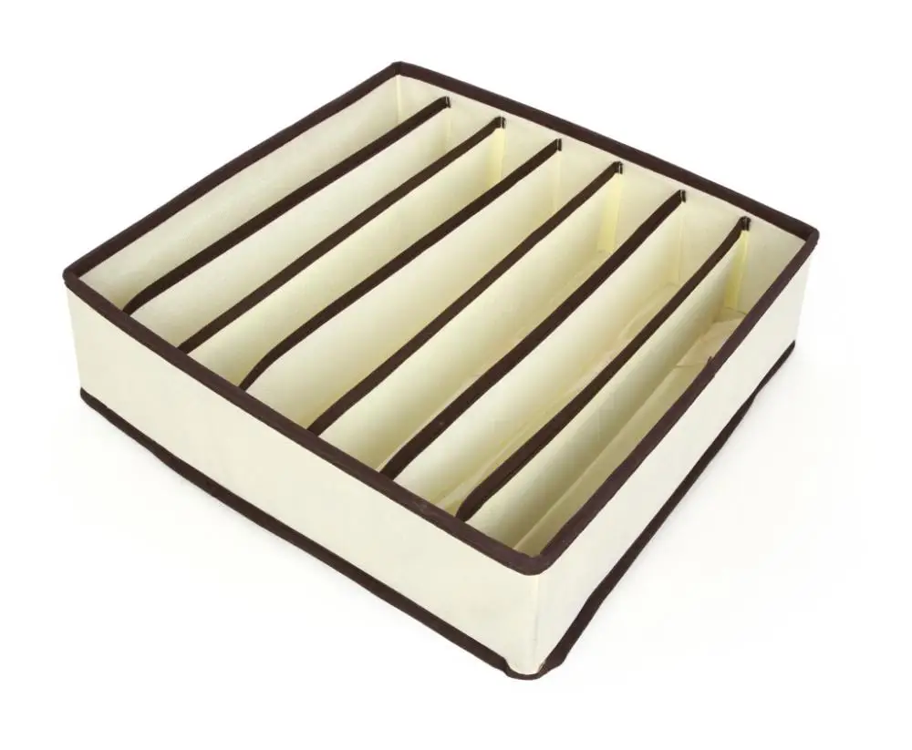 Drawer Organizer Storage Boxes Foldable Dividers Closet Underwear Bra Socks Cloth Organizers 4 Pieces