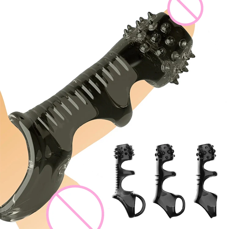 Reusable Washable Delayed Ejaculation Enlargers Contraception Delayed Ejaculation Sleeve Sex Toys For Men Sex Product