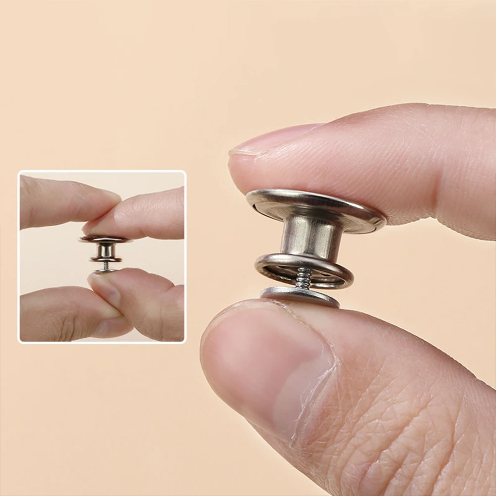 Custom Logo Jean Button Wholesale Garment Accessories Easy to Use Engrave Brand Detachable Metal Zinc Alloy Sustainable 50 Sets