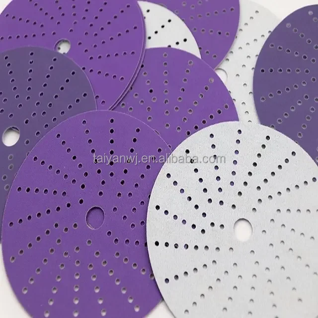 Multi-Hole Pattern Purple Clean Sanding Abrasive Disc High Performance, Long Lasting,