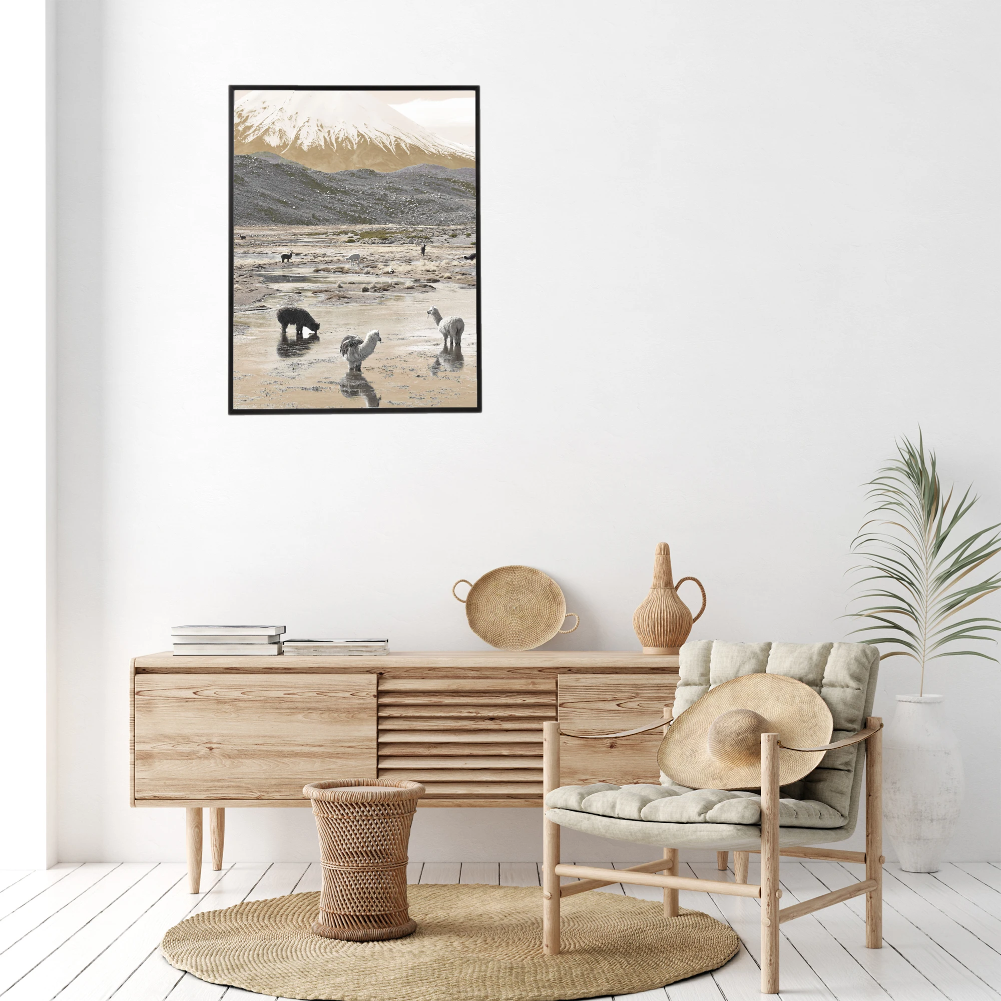 Hot Sale Extra Large Poster Frame 30x40 50x70 Wall decor Black Aluminum picture frame