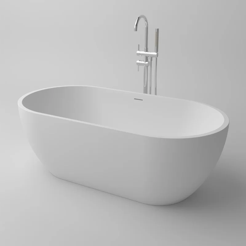 Wholesale Resin Stone Whirlpool Bathtub Artificial Marble Stone Free Standing Bathroom Bath tub