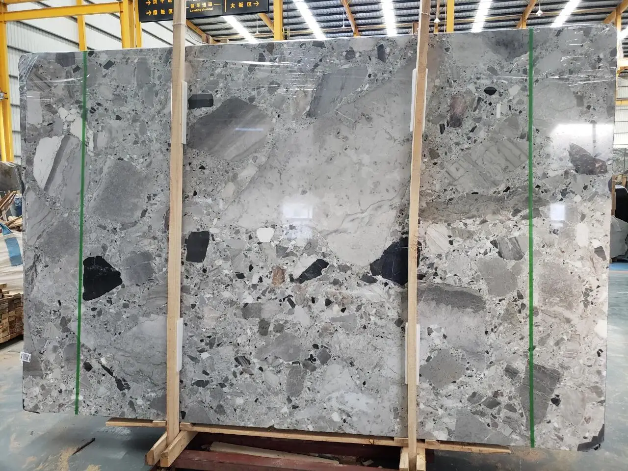 Полированные плиты терраццо из искусственного мрамора 600x1200 мм Настенная и напольная плитка для торговых центров школ больших пространств