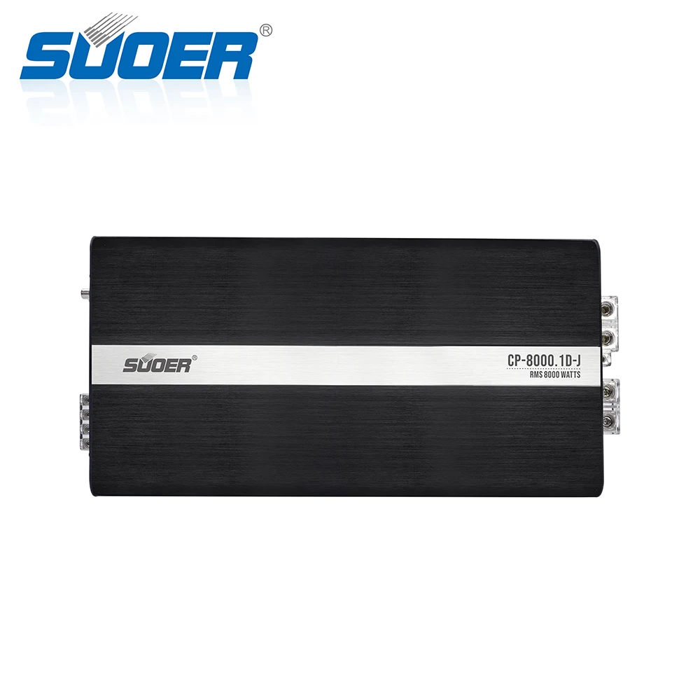 Suoer CP-8000 Best Price Peak Power 8000W Car Audio Amplifier 12V Amplifier mono Channel Class D Car Amplifier