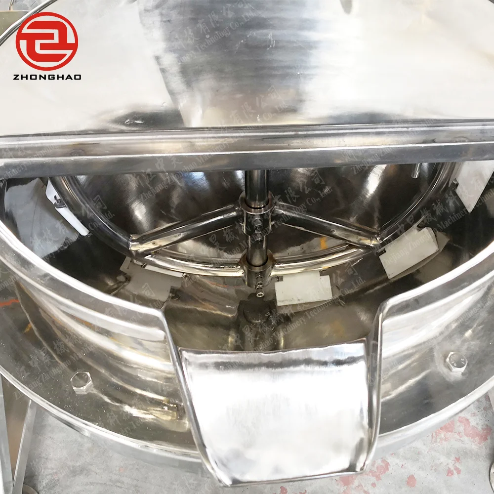 Factory Price Stainless steel Electric Heating Jacketed Cooking Kettle Fruit Jam Making Machine Jacketed Kettle with Agitator