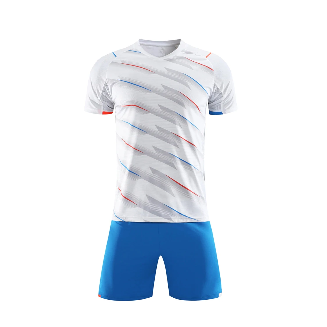 
Wholesale Men Top Quality Red White Color New Design Durable Out Fit Custom Logo Soccer Uniforms by unbroken style 