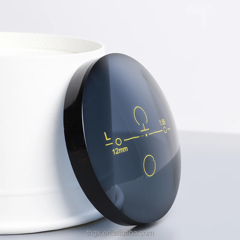 TianHe optical s/f photochromic progressive semi finished optical lens hc hmc