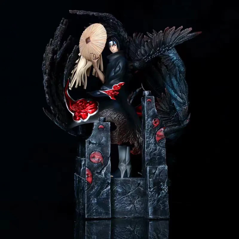 2021 Hot sale 36CM GK Uchiha Itachi action figure Crow Scene statue PVC model toy for gifts with great price