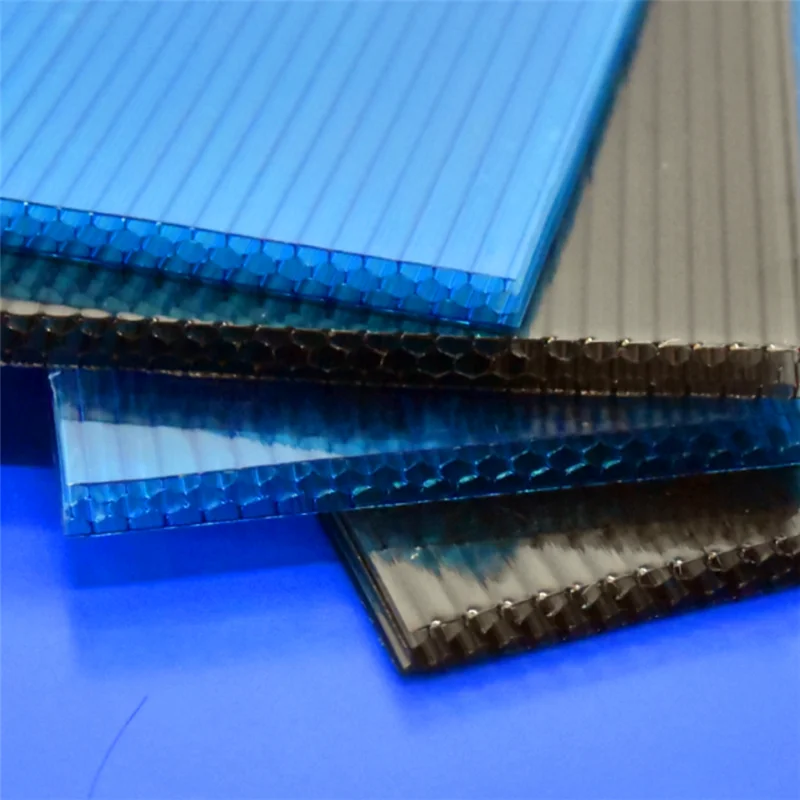 honeycomb hollow polycarbonate sheet for building roofing/ polycarbonate hollow sheet for greenhouse