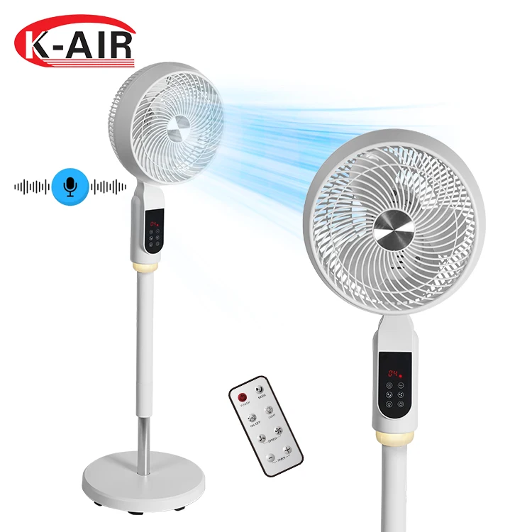 Wholesale Price Living Room Bedroom 9 Inch PP 26W Electric Fan 4 Modes 12 Wind Speeds Adjustment Standing Fan