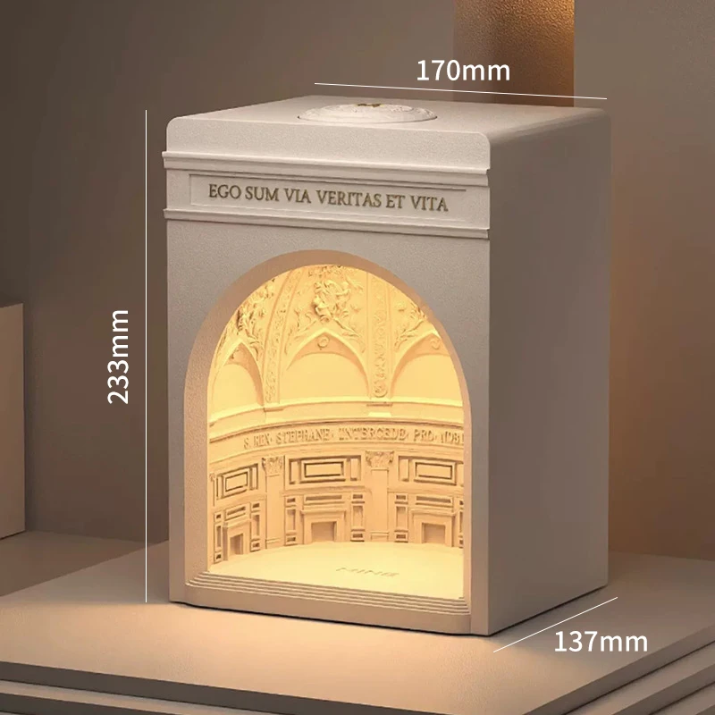Melting Wax Lamp Cement Aromatherapy Lamp Pantheon Plaster Melting Candle Lamp Decoration Home