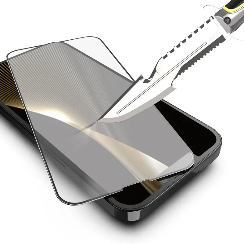 0.33mm 2.5D Mobile Phone Super Smooth Fingerprint High Quality HD Explosion-proof Tempered Glass Film for Iphone 13 12 PRO MAX