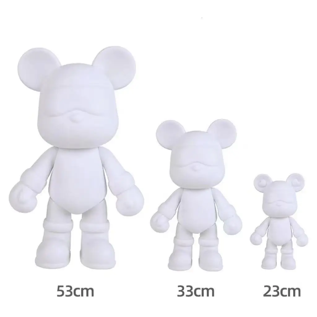 Pop Figurine Violent Bear Fluid Bear Bearbrick Blank Fluid Cool Vinyl Bear Pour Painting Kit Arts Crafts & DIY Toys