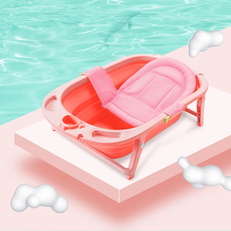 Baby Products 2019 Folding Baby Bath Seat Tub, New Born Baby Bath Tub Set/