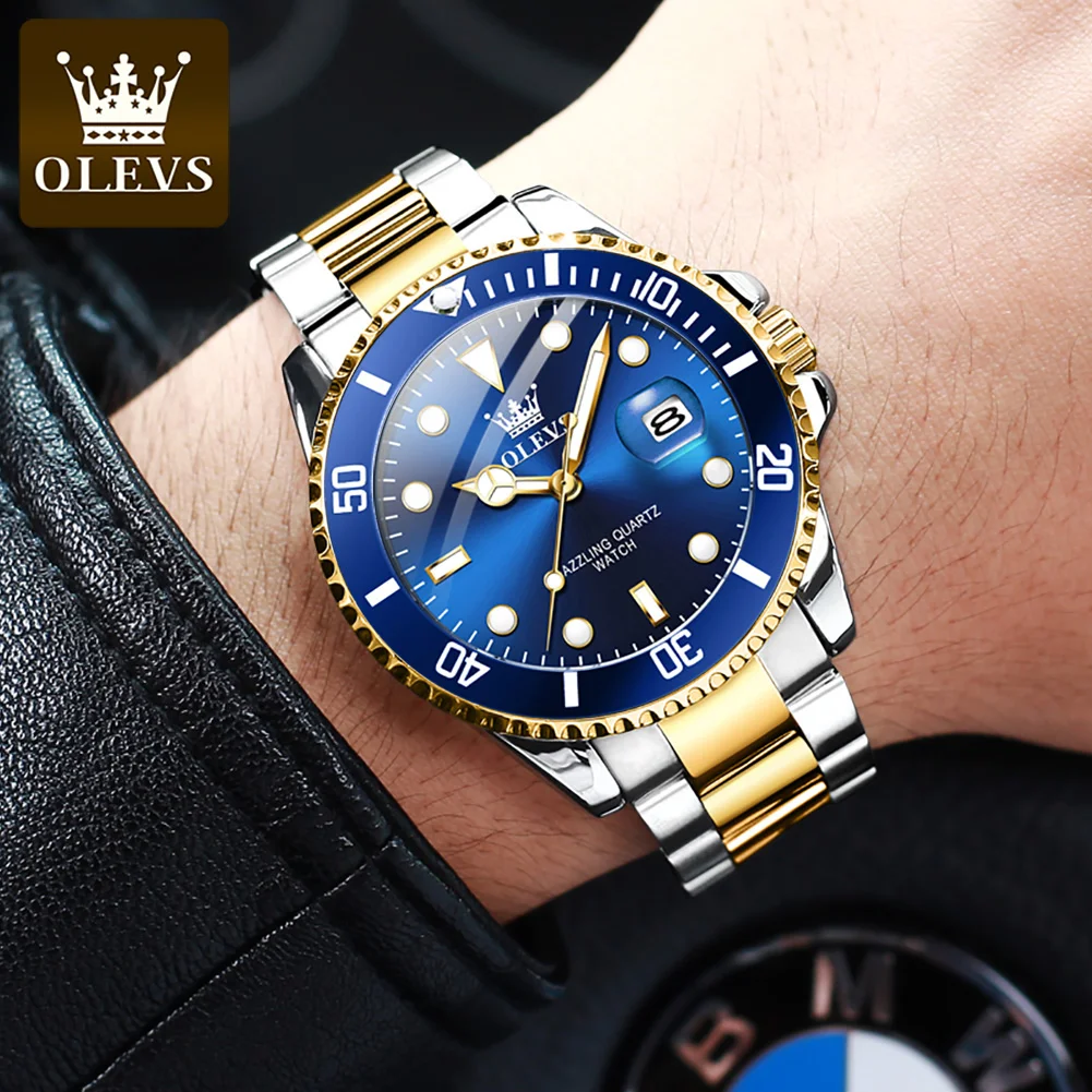 OLEVS 5885 oem Wholesale custom logo brand Luminous Waterproof sports wrist watches for men Quartz Watch Men Wrist watches