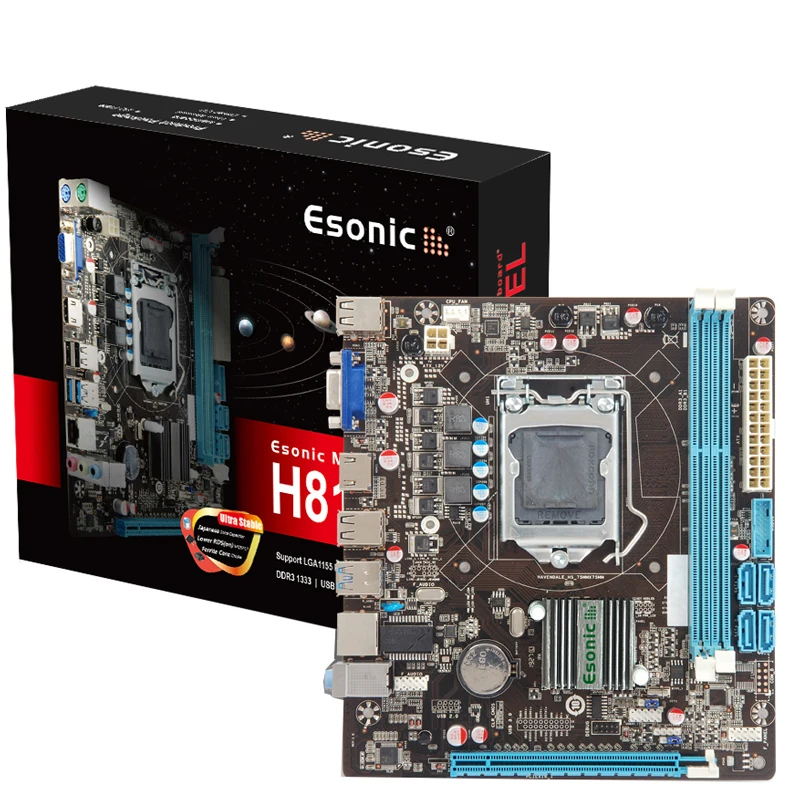 ESONIC H81 Micro ATX Motherboard Intel 4th Gen Desktop PC Motherboard Support DDR3 Dual Channel LGA1150 CORE i3 i5 i7 Processor