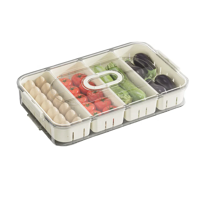Portable Kitchen Classic-Style Seasoning Container Box Divided Storage Separate Freshness Preservation Food Storage Preservation