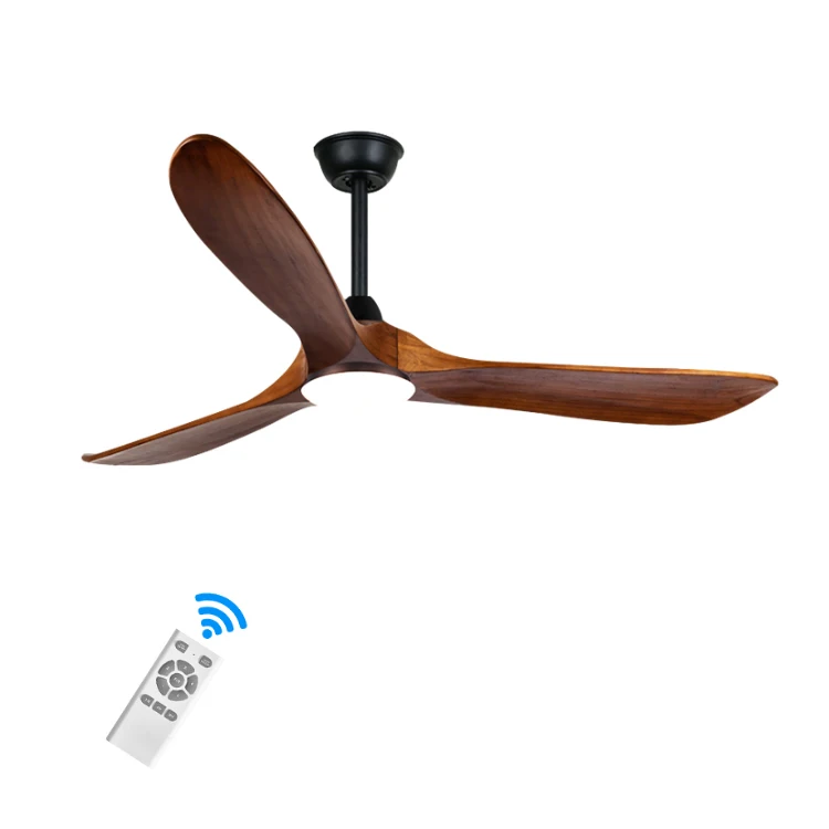 Wood Blades Cele Fan Remote Control Dc Bldc Motor Flush Mount Ceiling Fan with Light Modern Designer Cheap Price Electric 3 35W
