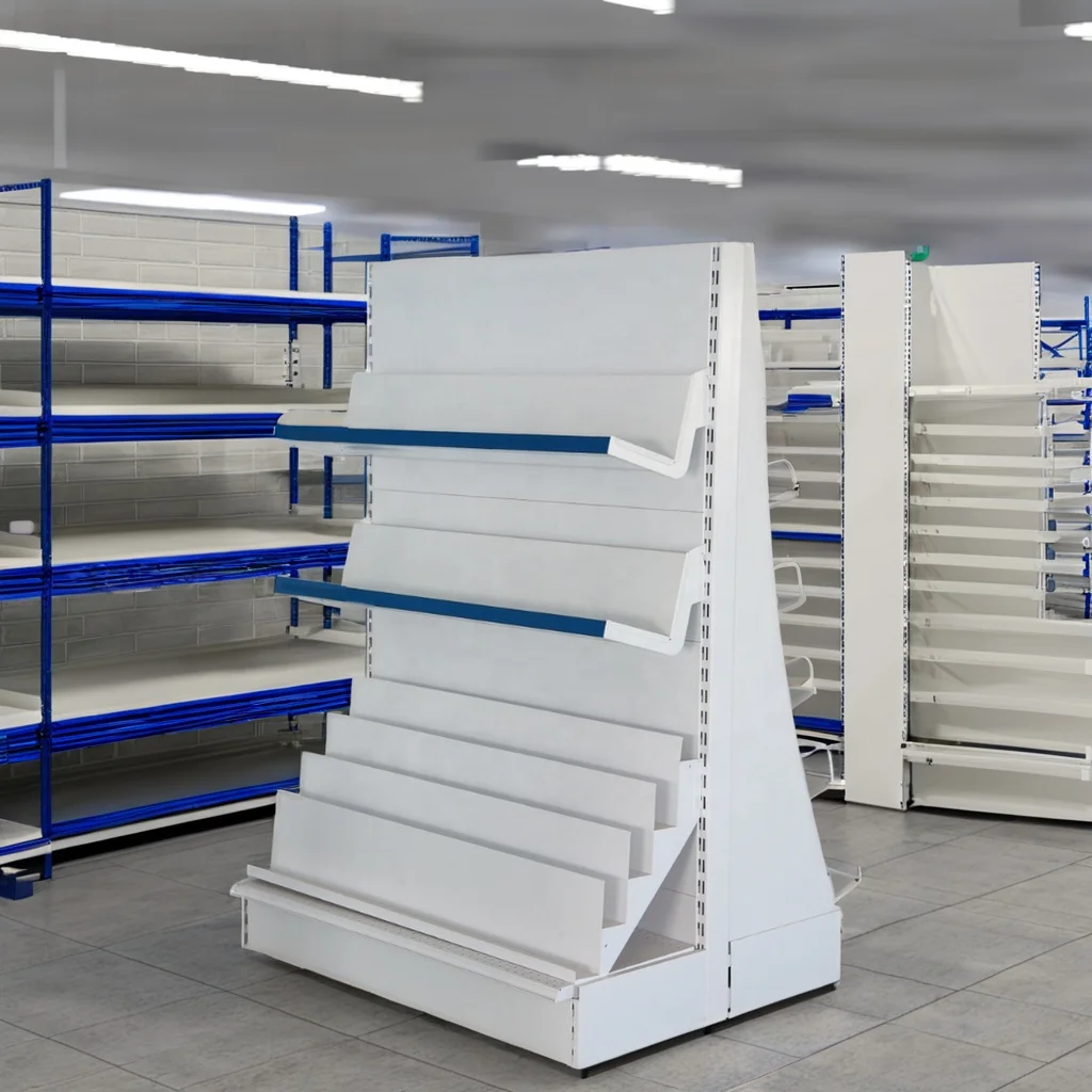 Cheap Supermarket Equipment Gondola Gandola Steel Shelves Supermarkets SuperShop Rack Retail Shop Gondola Shelf Display