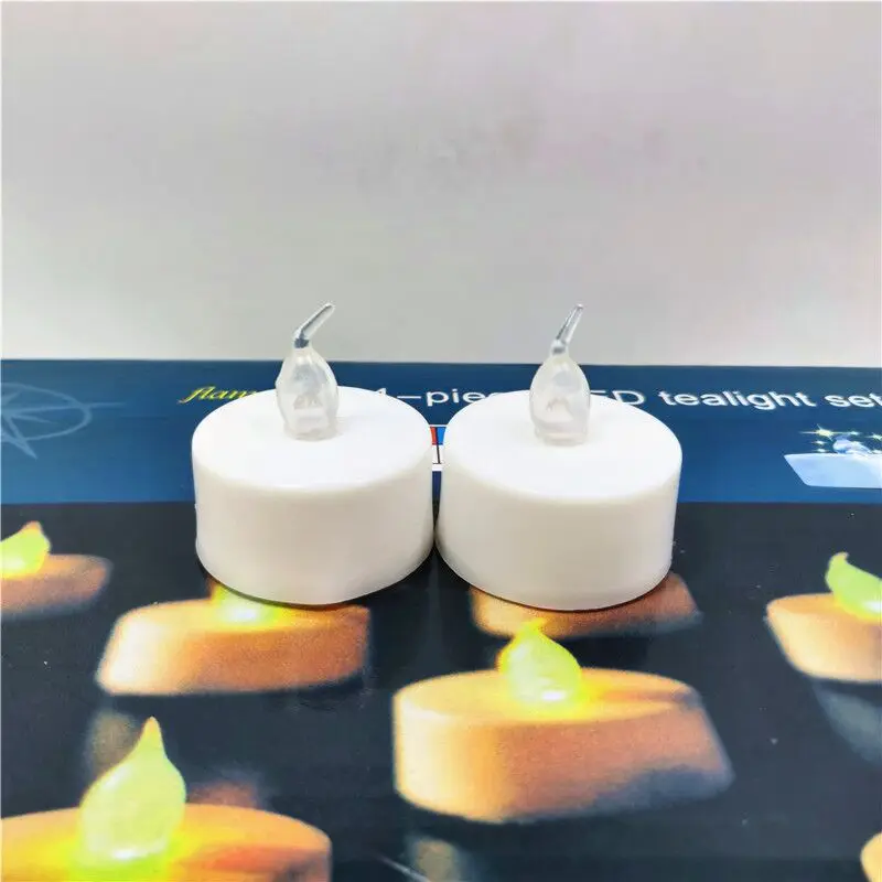 Wholesale Wedding Mini Flameless Tea Candles Electric LED Tealight Candles 24pcs One Box