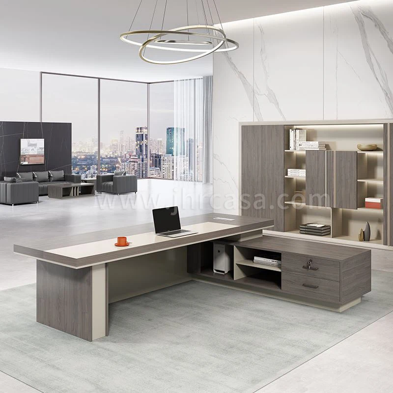 Classic Wooden Ceo Boss Computer Table Office Modern Executive Desk Writing Wooden Table