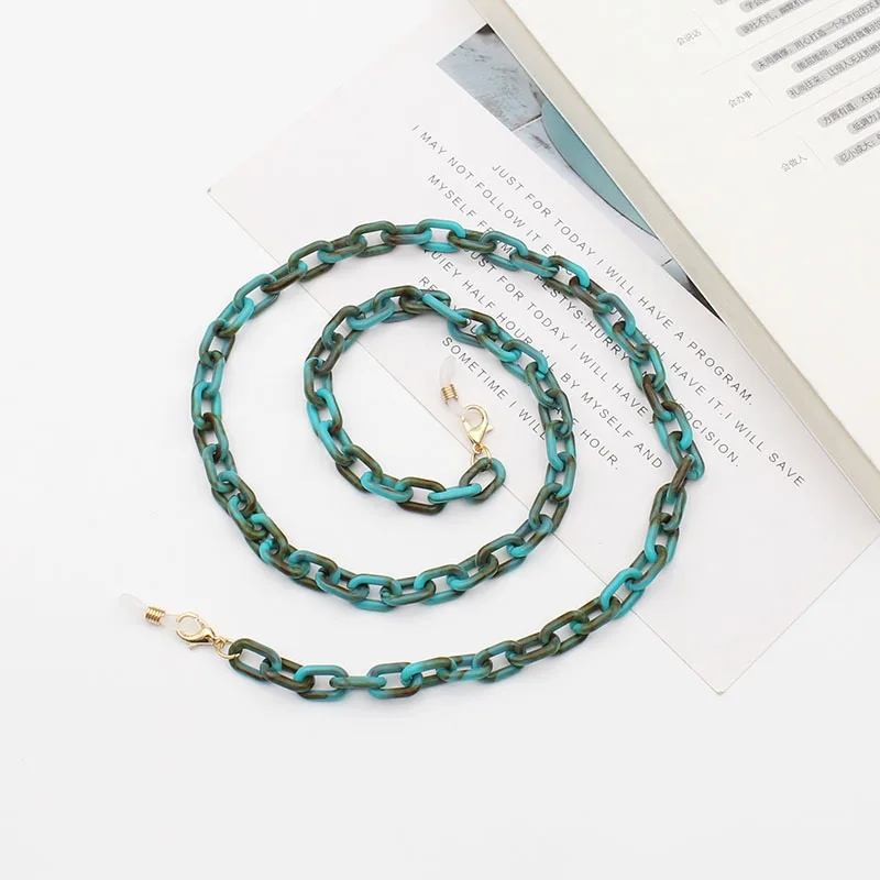 Fashion Acrylic Multi Colored Glasses Chain Eyewear coloful Resin chain acrylic chain bag