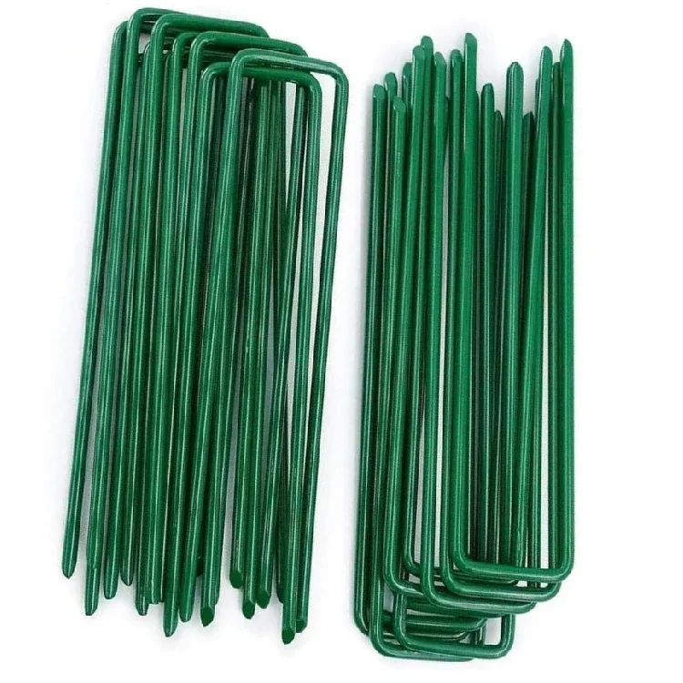 Садовые скобы шириной 3,6 см 11 калибра U-образные ногти с дерном 6 дюймов Длина Ландшафтные скобы