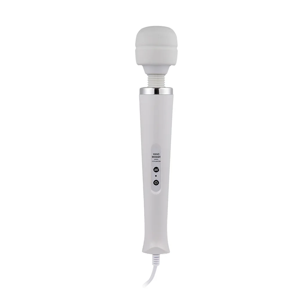 
Silicone USB Reacharge Stong 10 speeds Powerful Handheld AV Wand Massager Men Women Vibrators 