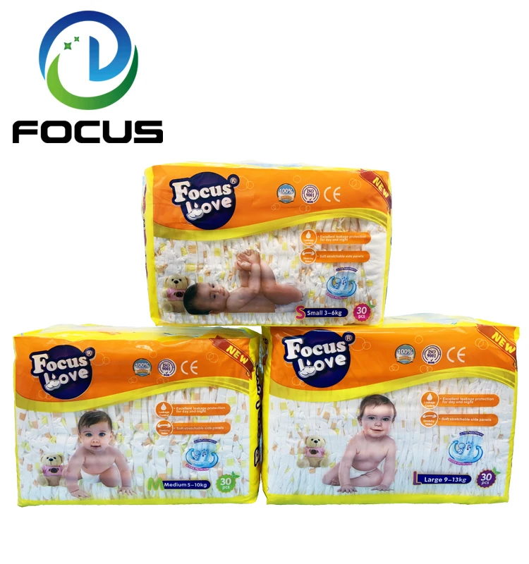 Фокус бренд пользовательский дизайн одноразовые подгузники детский производитель в Китае бесплатные образцы детских подгузников