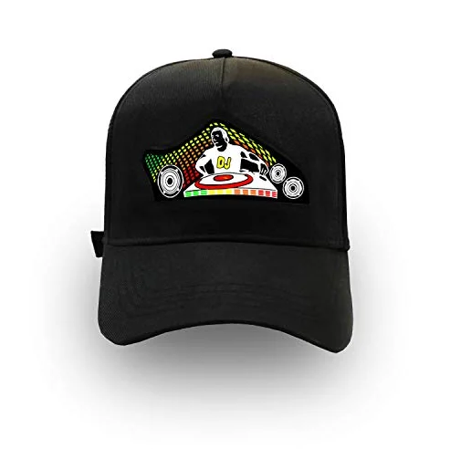 Hot Sale LED Custom Flashing hat EL Panel Hat Sound activated LED hats for Creative Dance Party
