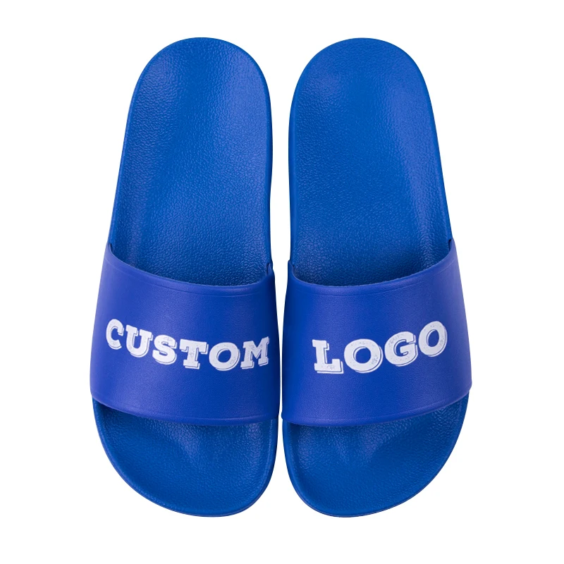 OEM Custom Black Slides Footwear Sandal PVC,Custom Logo Slippers Men Plain Blank Slide Sandal,Slippers Custom Logo Slide Sandal