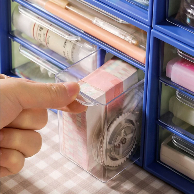 Hair Jewelry Organizer Container for Home Stackable School Stationery Book Shelf Office Drawer Organizers Desk Storage Boxes