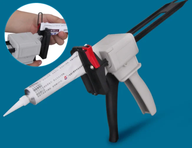 Manual China company 100ml toothpaste type dispenser gun for multiple tube glue ointment and pigment