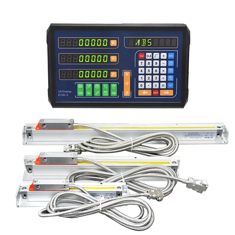 DRO sino  Digital Readout Linear Scale 2 axis 3 axis DRO with optical ruler for Lathe / Milling / Grinding Machine DITRON
