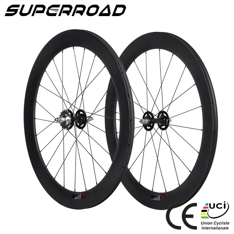 
2019 Road Bike 650c 23mm wide 60mm Deep Carbon Clincher Track Wheels For Carbon Race Wheels with NovarecHub 