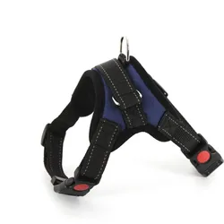 Custom Logo Designer High-end Firm Soft Nylon Chain No Pull Pet Dog Body Lift Bling Harness with Leash vest Easy Walking