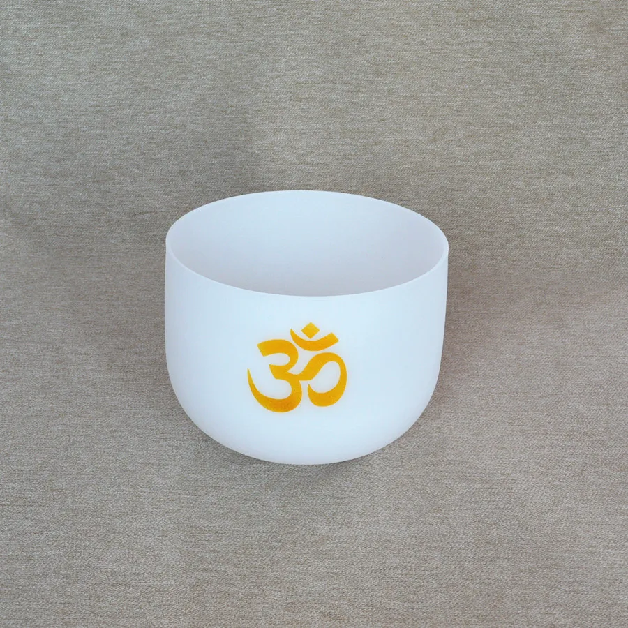 HF OM Design Frosted C/D/E/F/G/A/B чакра кварцевая Хрустальная Поющая чаша