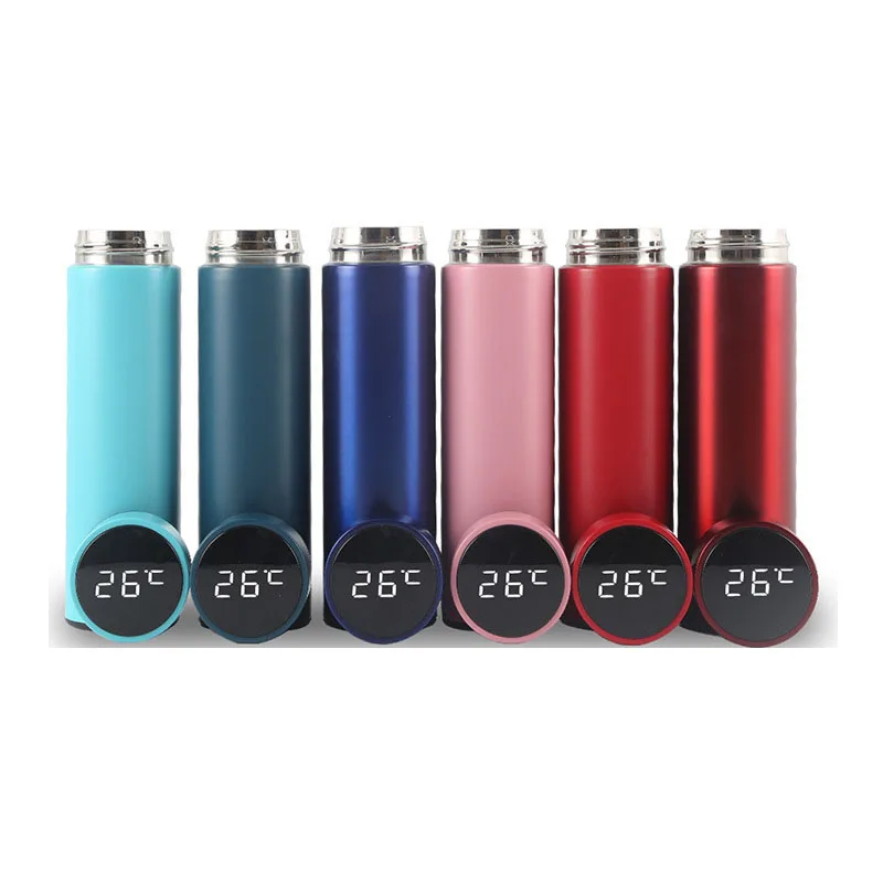 FX Factory  Hot Selling 500ml Double Wall Stainless Steel Private Label Smart Bottle Led Temperature Display Intelligent Bottles