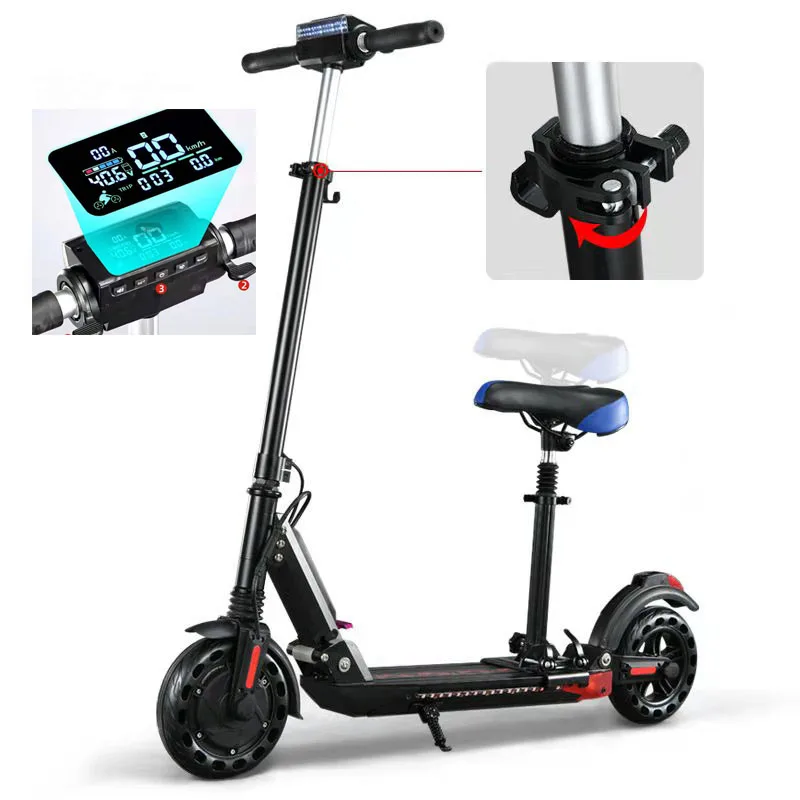 Manufacture Wholesale Patinete Best Electric Scooter 36V Battery China for Adults 250W Motor Two-wheel Scooter CE ROHS 120KG