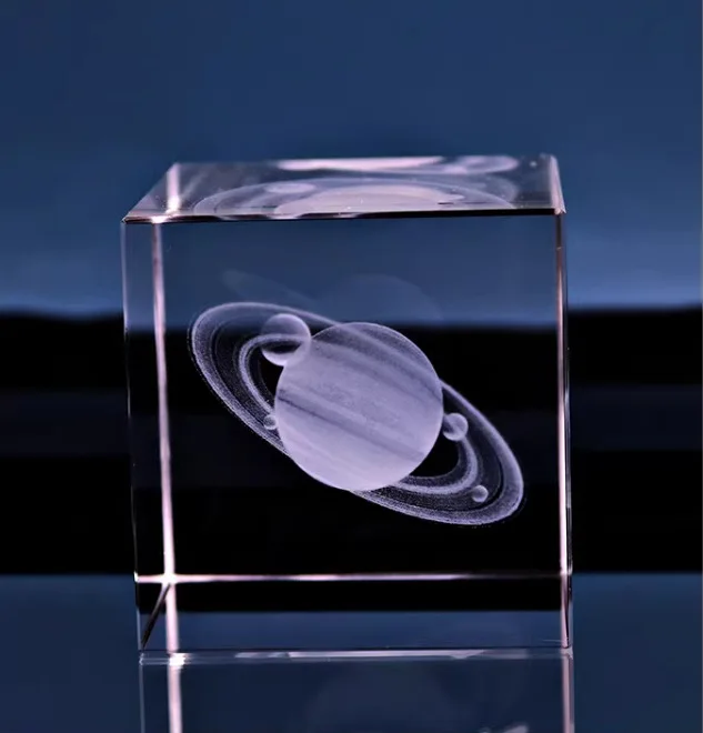 High Quality Transparent 3d Crystal Cube Crystal Glass Cubes Crystal Decor
