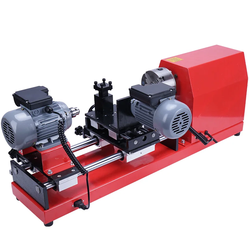 7030 Three Motors Mini Wood Lathe Turning Tool Machine for Hole Puncher